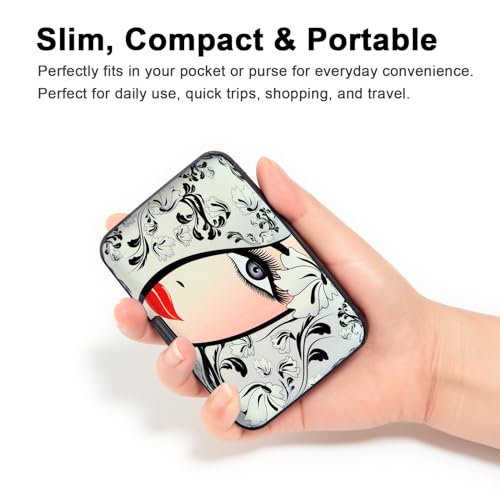 Kaabao Slim RFID Blocking Wallet for Women Mini Aluminum Case