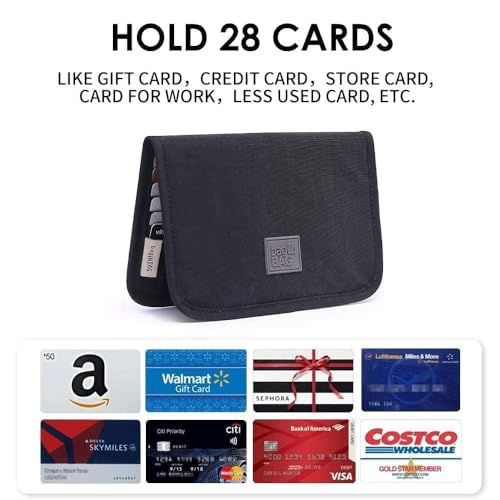 Slim RFID Blocking Wallet with 28 Slots for Men & Women