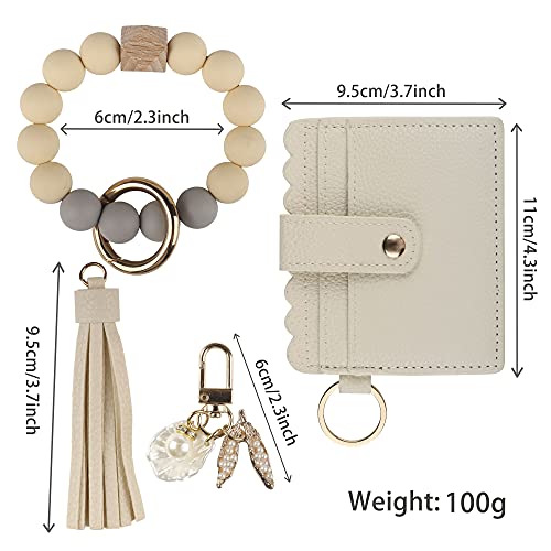 Women's Tassel Wristlet Wallet Keychain