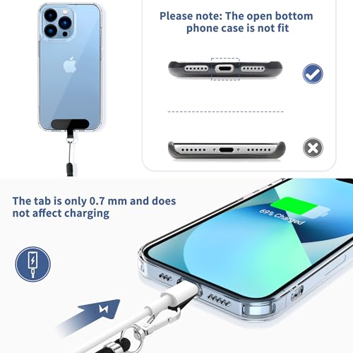 CACOE Adjustable Cell Phone Lanyard & Wrist Strap, Multi-Function Universal Compatible Smartphone (Black)