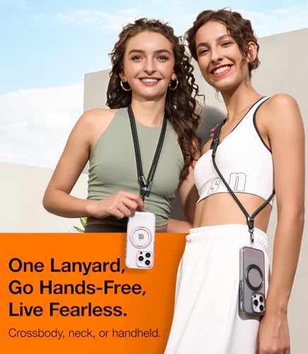 TORRAS Phone Lanyard Crossbody with 2 Tabs for All Phones