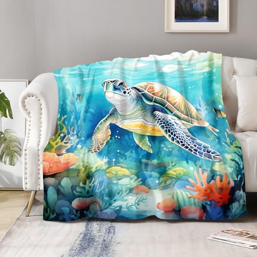Sea Turtle Blanket - Perfect Gift for Women and Lovers