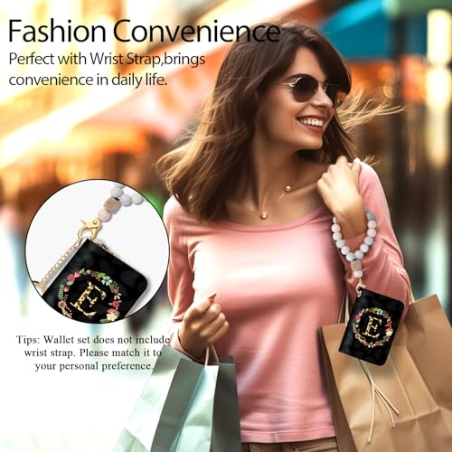 Slim RFID Credit Card Holder Wallet for Women - Mini Zipper Gift for Teachers, Nurses